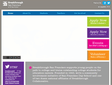Tablet Screenshot of breakthroughsf.org